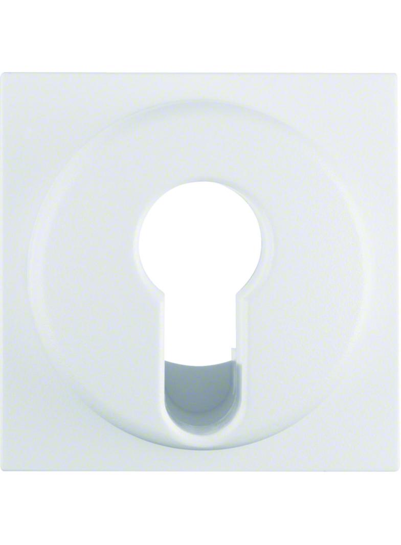 BERKER Q.1/Q.3 Płytka czołowa do łącznika na klucz biały aksamit 15076089 HAGER