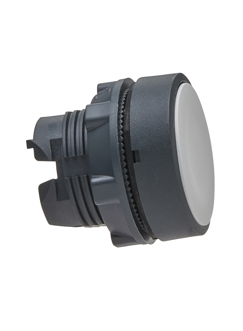 Biały, płaski, przycisk główka o22 push