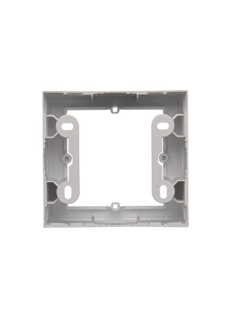 Simon 54 Premium Puszka natynkowa 1-krotna do ramek PREMIUM. Głębokość 35mm srebrny mat