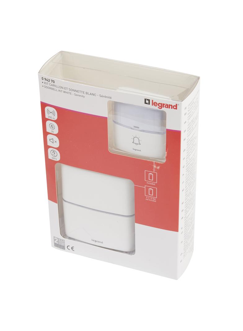 ZESTAW DZWONKOWY BEZPRZEWODOWY SERENITY - BIAŁY, Legrand