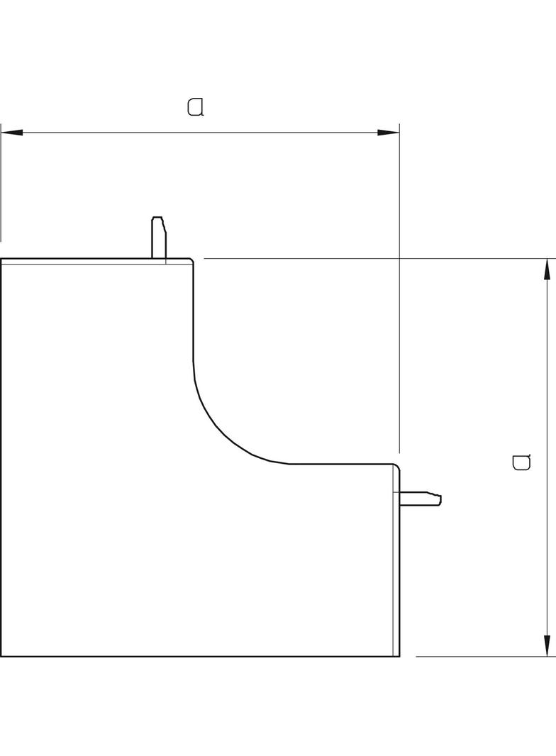 WDK/HI 60090, POKRYWA NAROŻA WEWN 60X90MM