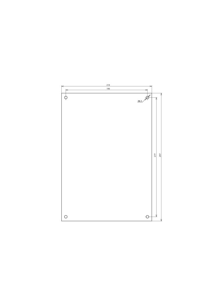 Szyld: Bei Gewitter..., 210x297x0,7 mm, Al