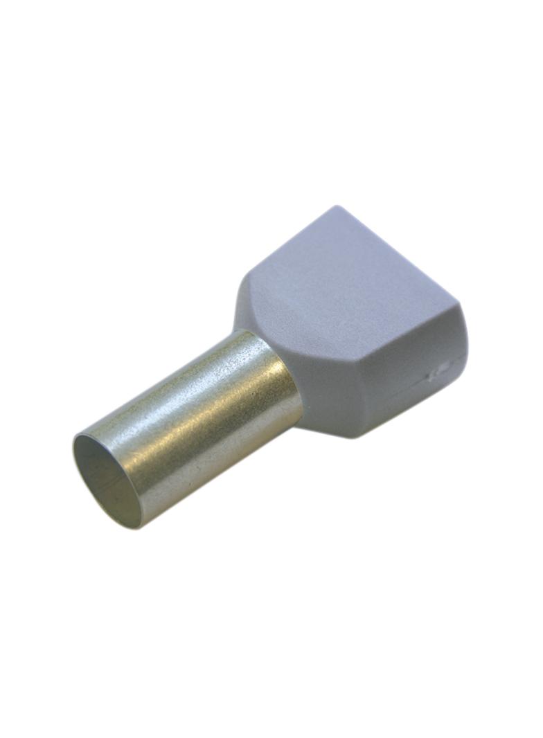 TWIN końcówki tulejkowe 4,0/12 szare