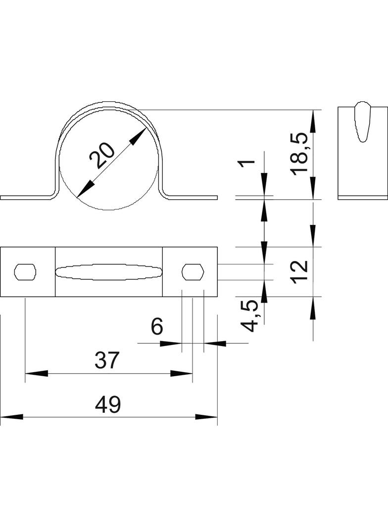 605, OBEJMY MOCUJĄCE 20MM ALMG 3