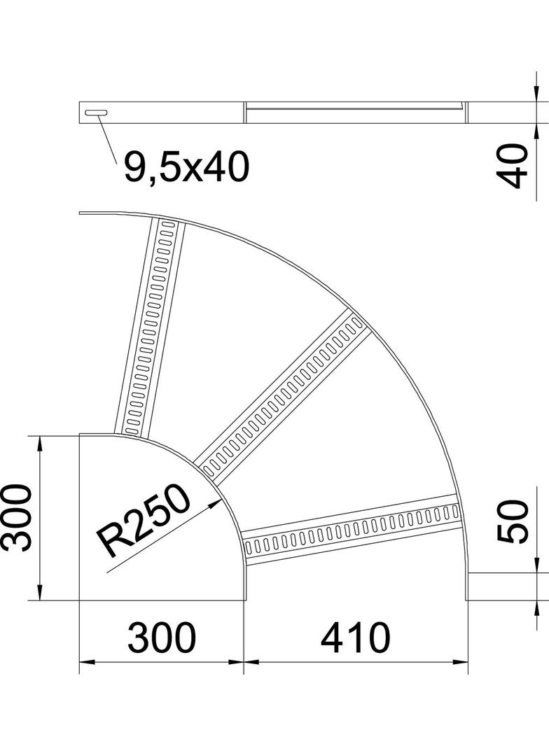SLB 90 62 400 A2 Łuk 90°
