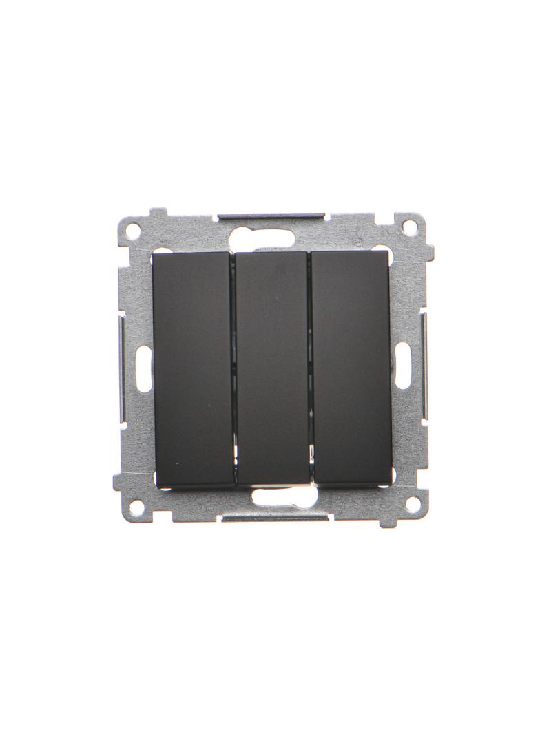 Simon 54 Łącznik potrójny 10A 250V szybkozłączka czarny DW31.01/49 KONTAKT