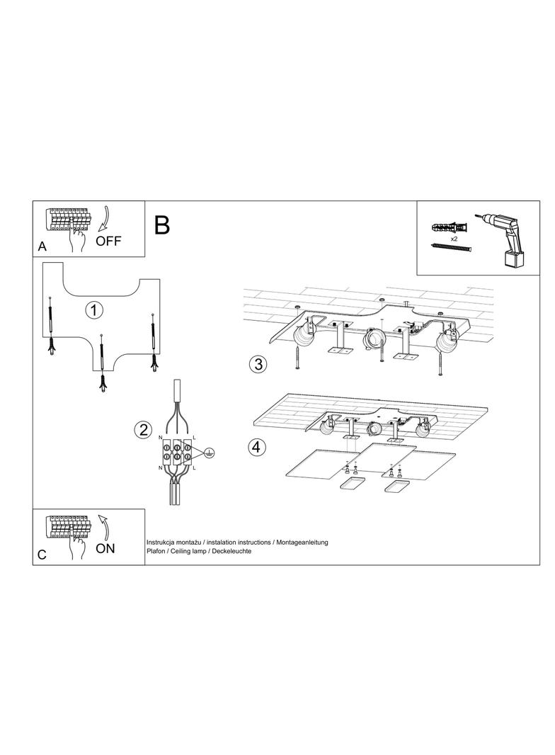 Sollux Plafon FABIANO SL.0198