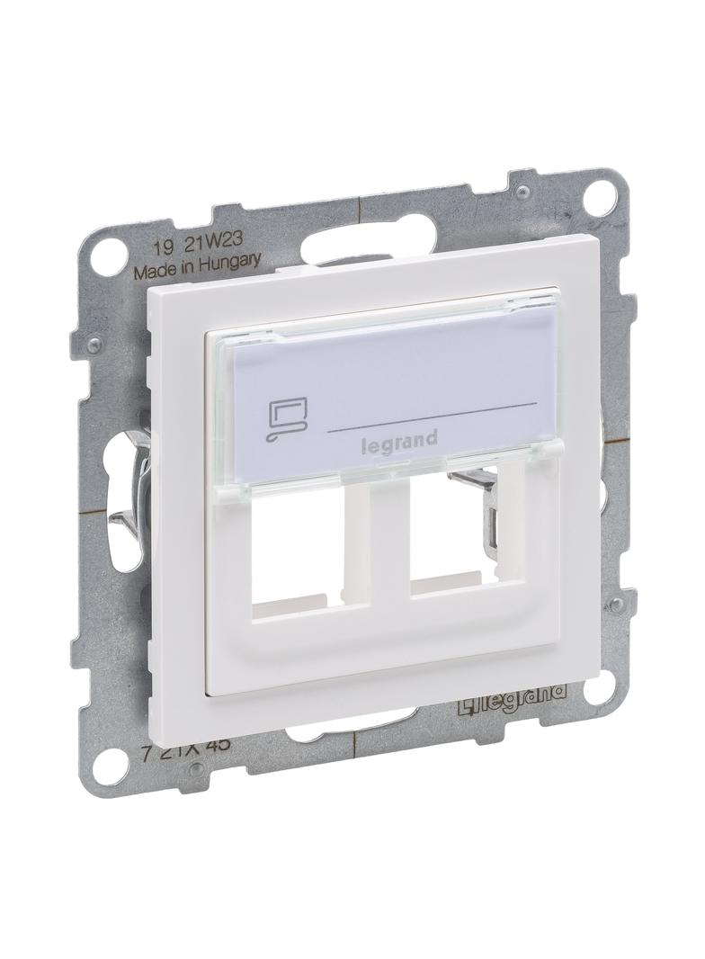Suno Adapter Keystone Podwójny Biały 721145 LEGRAND