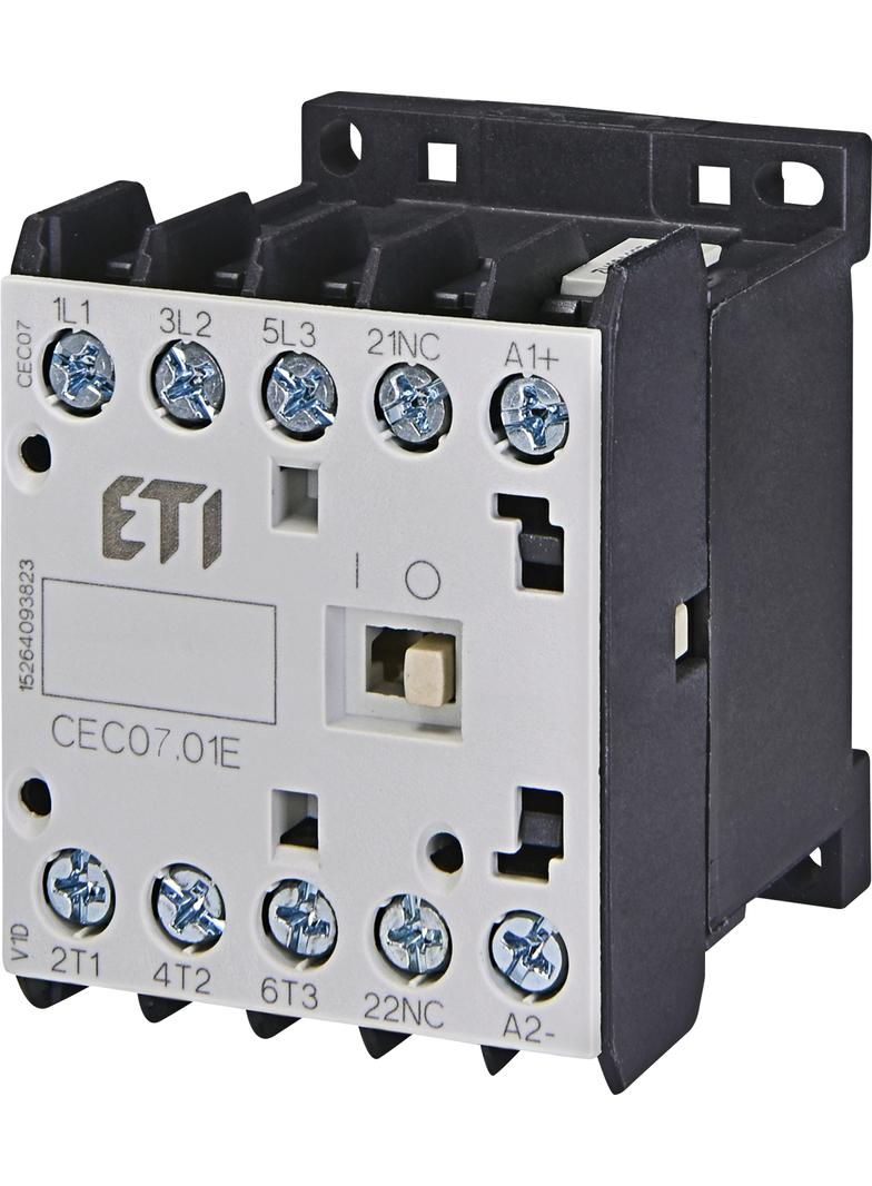 Stycznik silnikowy miniaturowy CEC07.01-400V-50/60HZ 004641061 ETI