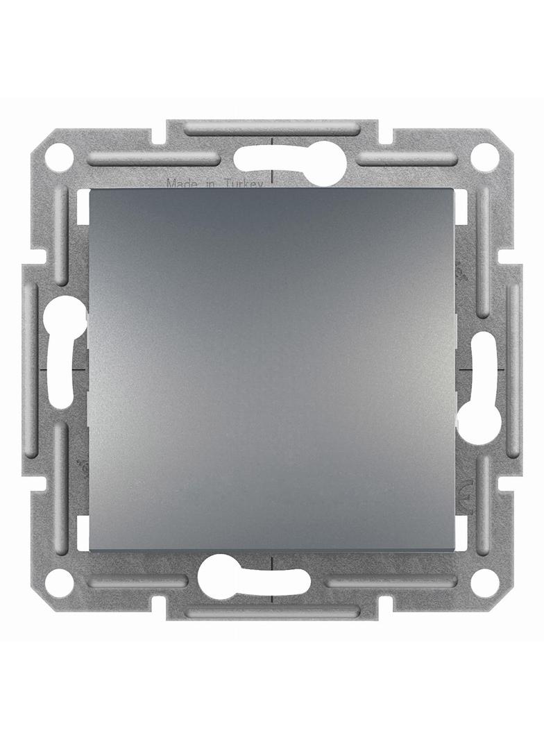 Asfora, przycisk, bez ramki, zaciski śrubowe, stal