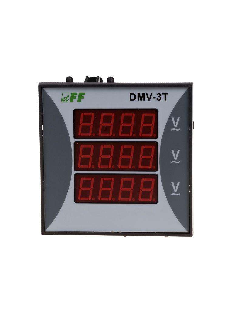 CYFROWY WSKAŹNIK NAPIĘCIA, TRÓJFAZOWY, ZAKRES WSKAZAŃ 3X0÷400V; PANELOWY 96X96MM