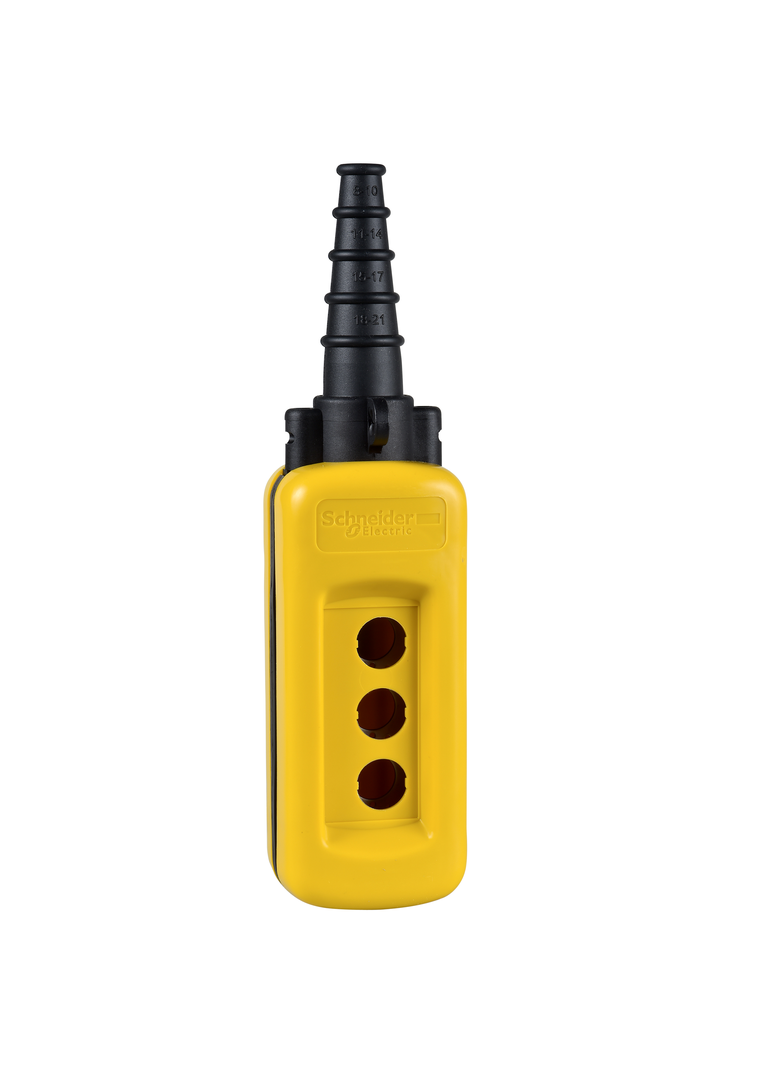 Harmony XAC Kaseta sterownicza pusta, dowolnie konfigurowalna, z 3 otworami, żółta XACA03