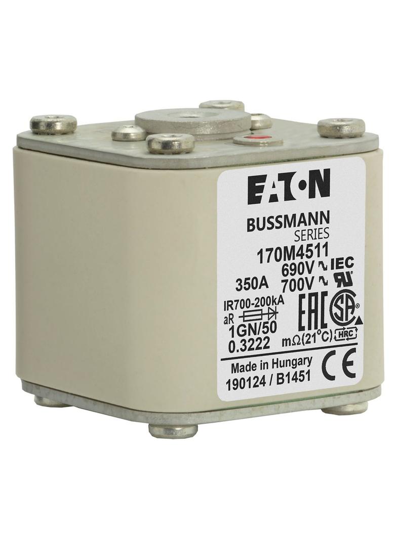 FUSE 350A 690V 1GN/50 AR UC Wkładka szybka 350A AC 690V rozmiar 1 53x69x51 mm aR IEC UL w 170M4511 E