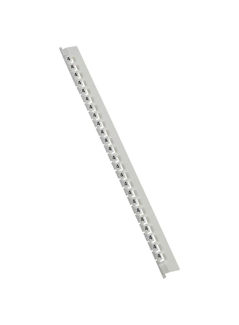 OZNACZNIK 'MEMOCAB' BIAŁE CYFRY 4 (X600), Legrand