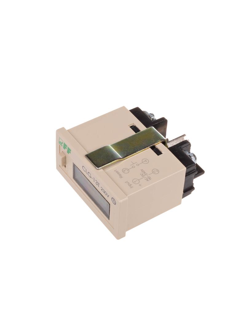 LICZNIK CZASU PRACY Z PRZYCISKIEM RESET, NAPIĘCIE WEJŚCIA LICZĄCEGO=110-230VAC/DC, PANELOWY