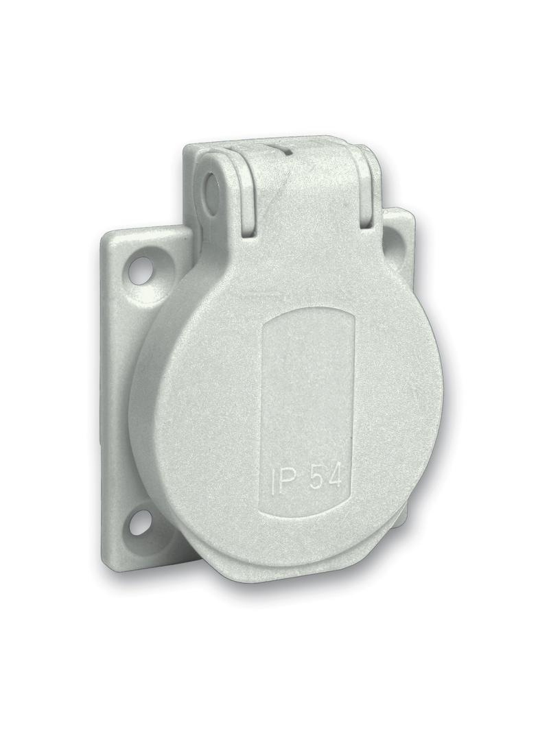 GNIAZDO 50X50 BACK GRAY IP54220V 2PT PKS51G SCHNEIDER
