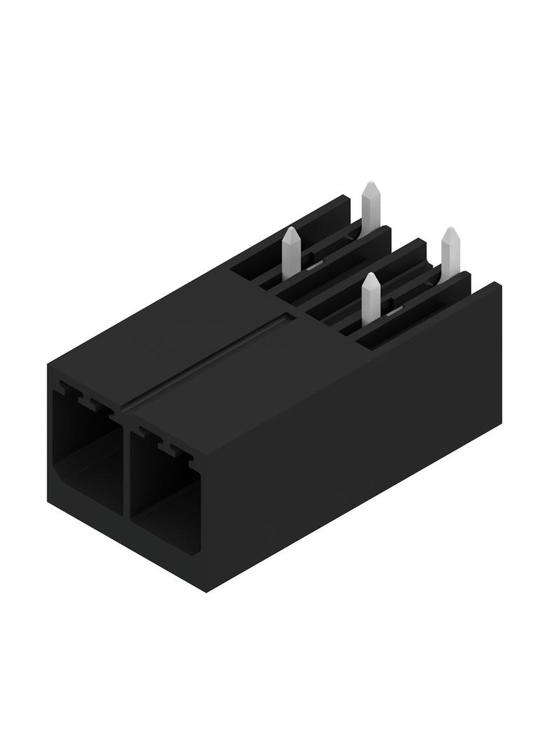 SV 7.62HP/02/270G 3.5SN BK BX Wtyki PCB (złącza płyty), 7.62 mm, Liczba biegunów: 2, kąt odejścia: 270° /120szt./ 1931260000 WEIDMÜLLER