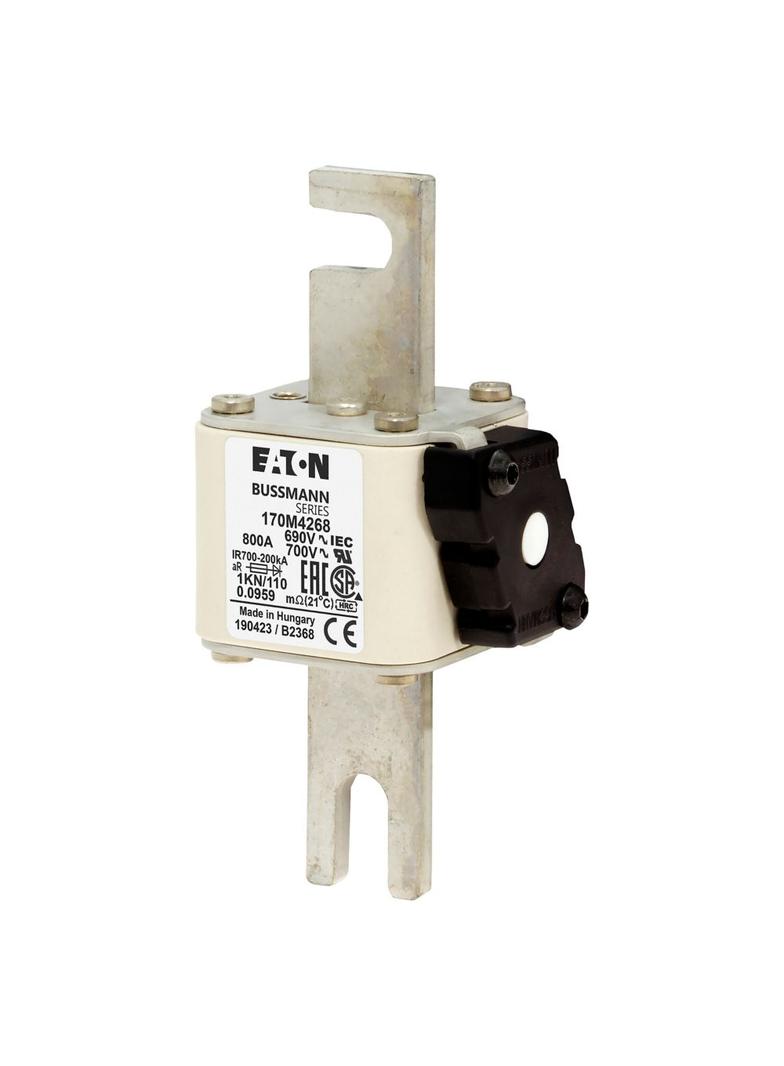 800A 690V 1KN/110 aR INDICATOR FUSE Wkładka szybka 800A AC 690V DIN 1 53x69x138 mm aR DI 170M4268 EA