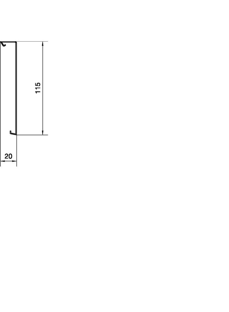 tehalit.SL Pokrywa 20x115 czarny SL2011529011 HAGER