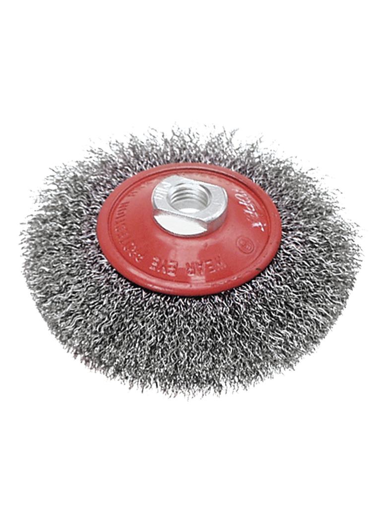 Szczotka druciana tarczowa odgięta 115 mm x M14