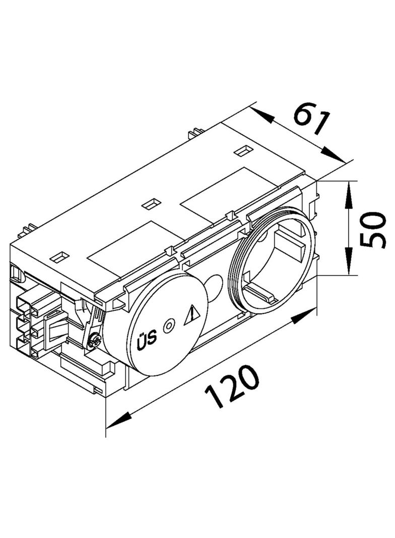tehalit.WA Gniazdo SCHUKO z ogranicz. przeciwprzep. WAGO C-profil antracyt GS12009011 HAGER