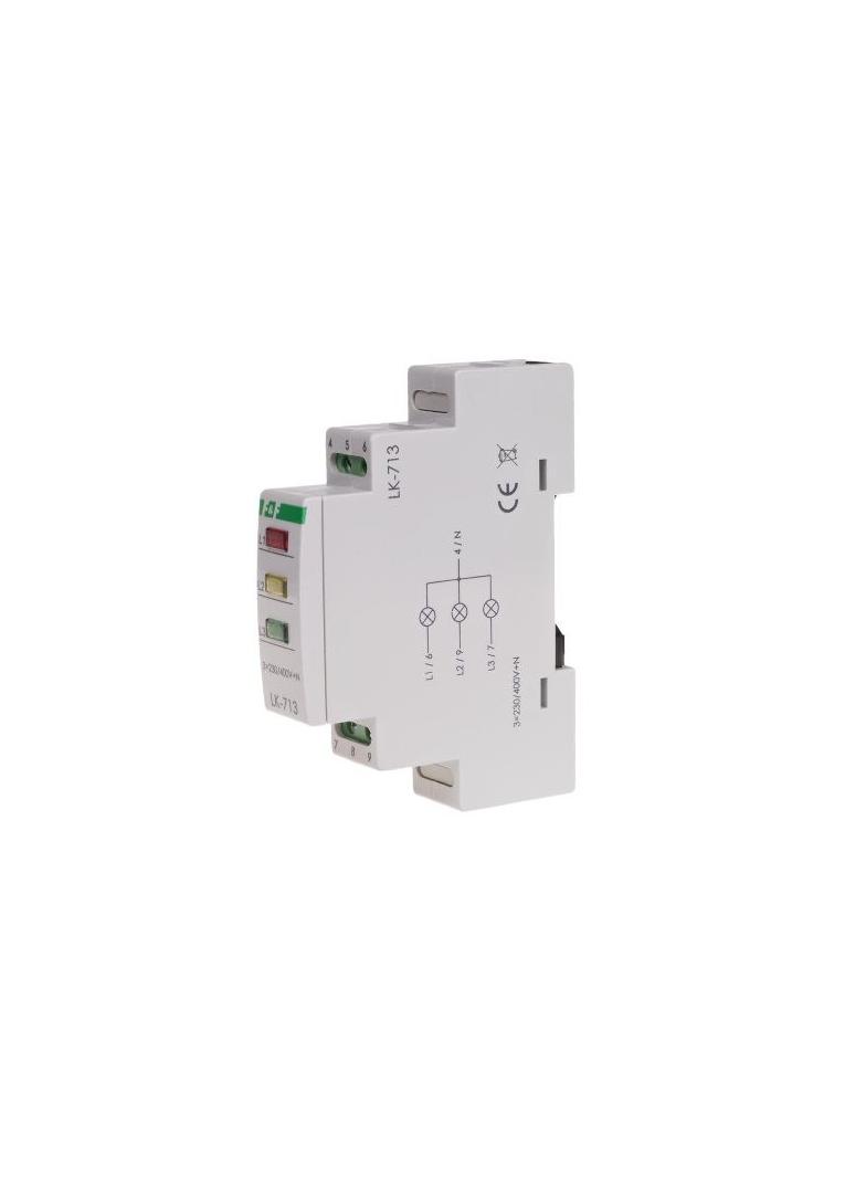 LAMPKA KONTROLNA ZASILANIA, 3XLED CZERWONA, UN=3X400+N, 1 MODUŁ