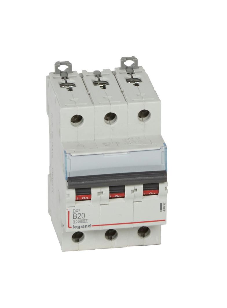 WYŁĄCZNIK NADPRĄDOWY S 313 3P B 20A 10000A SERII DX3, Legrand
