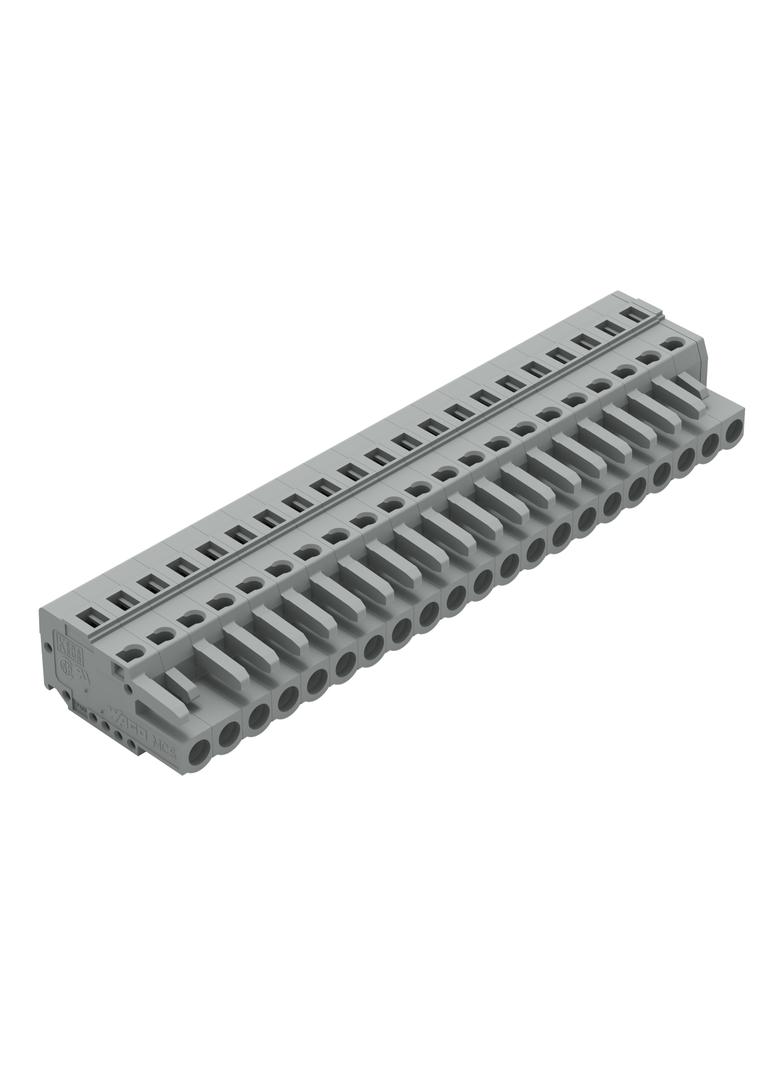 MCS-MIDI Classic gniazdo 21-bieg. szare raster 5 mm /10szt./ WAGO