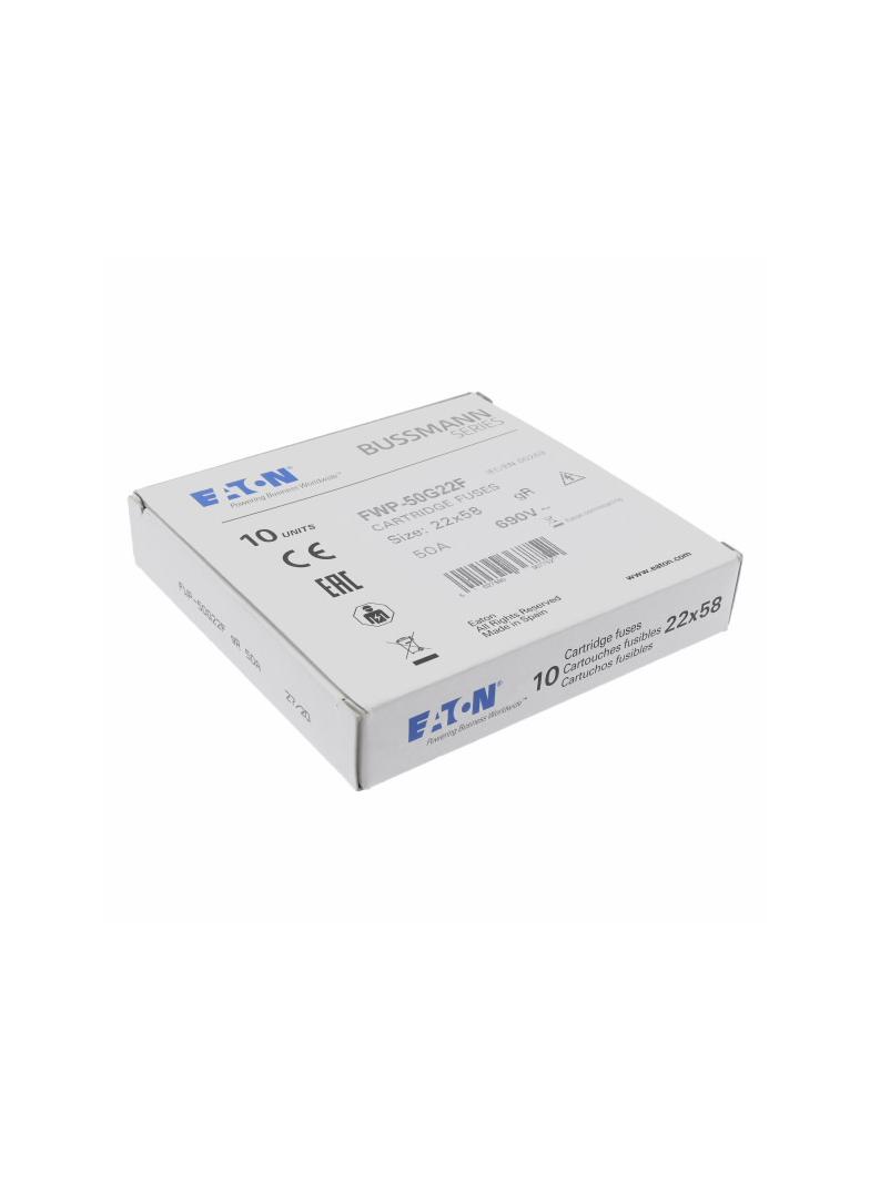 50A 690V AC gR 22X58mm FUSE W/O STRIKER Wkładka szybka 50A AC 690V 22x58 gR IEC UL FWP-50G22F EATON