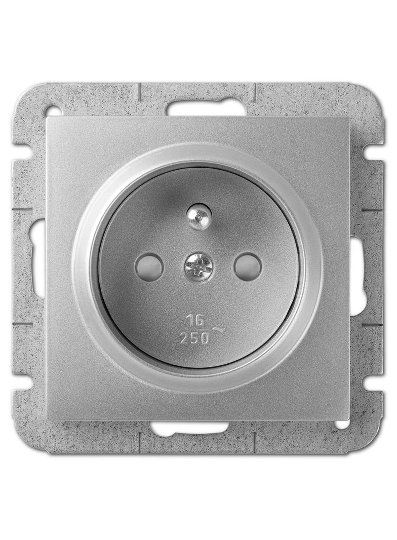 GPT SENTIA 2P+Z z przesłonami torów prądowych srebro połysk  IP 20