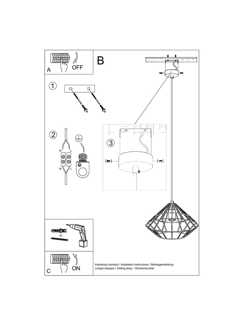 Sollux Lampa wisząca UMBERTO biała SL.0293
