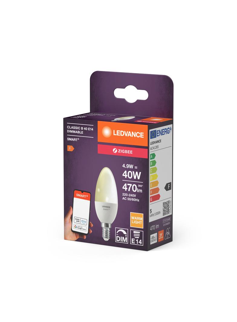 Lampa LED SMART+ ZB CL B Frosted DIM 40 yes 4,9W/ E14