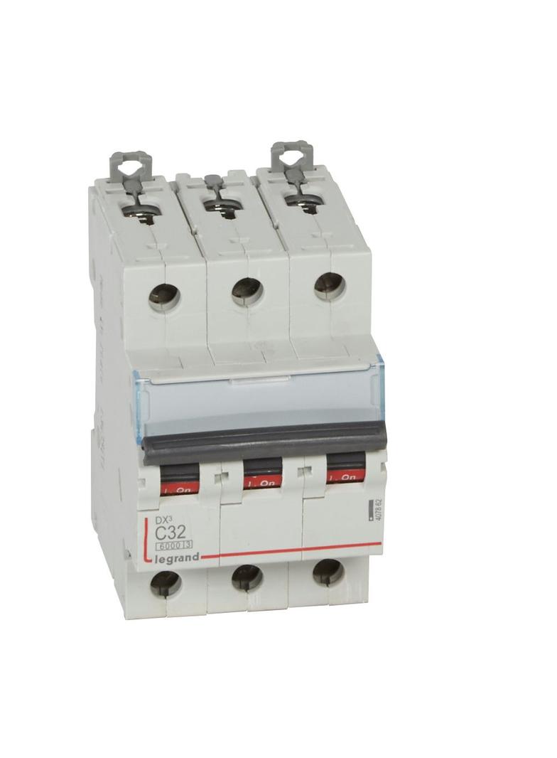 WYŁĄCZNIK NADPRĄDOWY S 303 3P C 32A 6000A SERII DX3, Legrand
