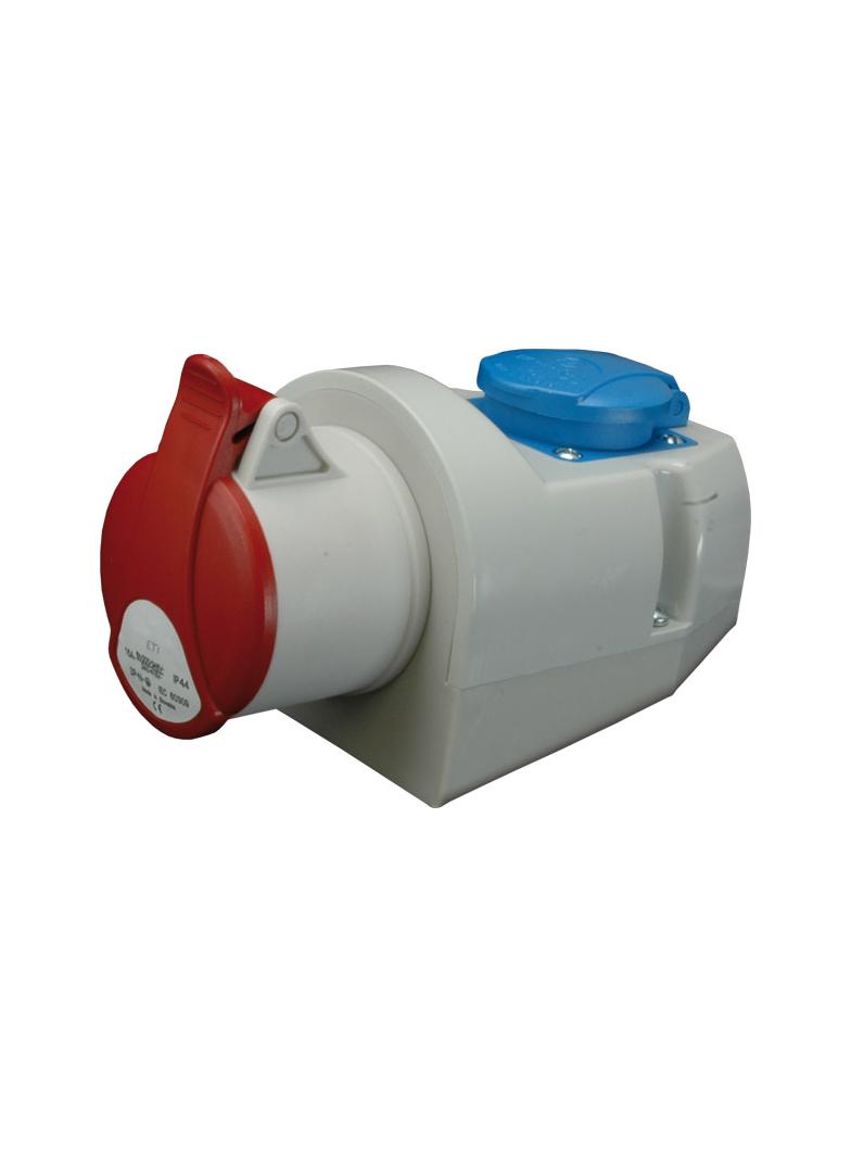 32A 400V/230V Gniazdo kombi 3P+PE plus EE 16S Schuko IP44 EZCZ -S 3243 004482052 ETI