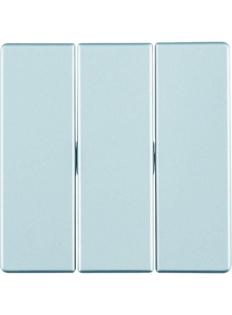 BERKER Q.x Klawisze do łącznika 3-klawiszowego aluminium aksamit lakierowana 16656084 HAGER