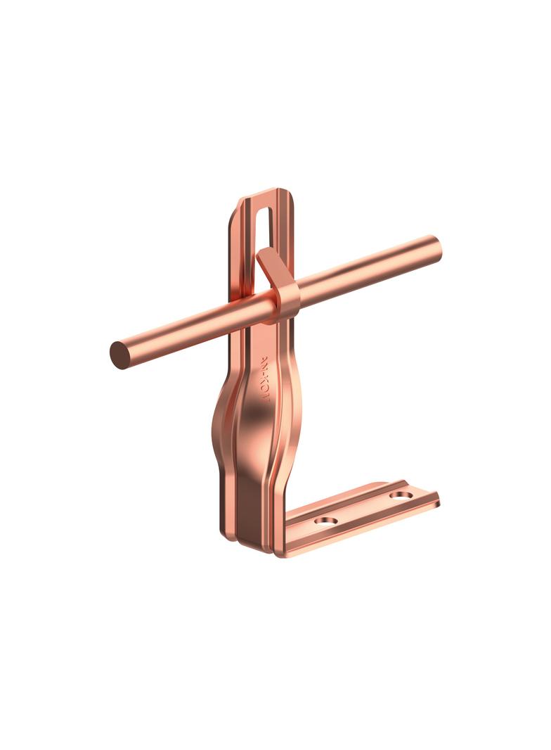 AN-09R/CU/-N Uchwyt kątowy skręcony H=10cm Z-zagięcie /CU/