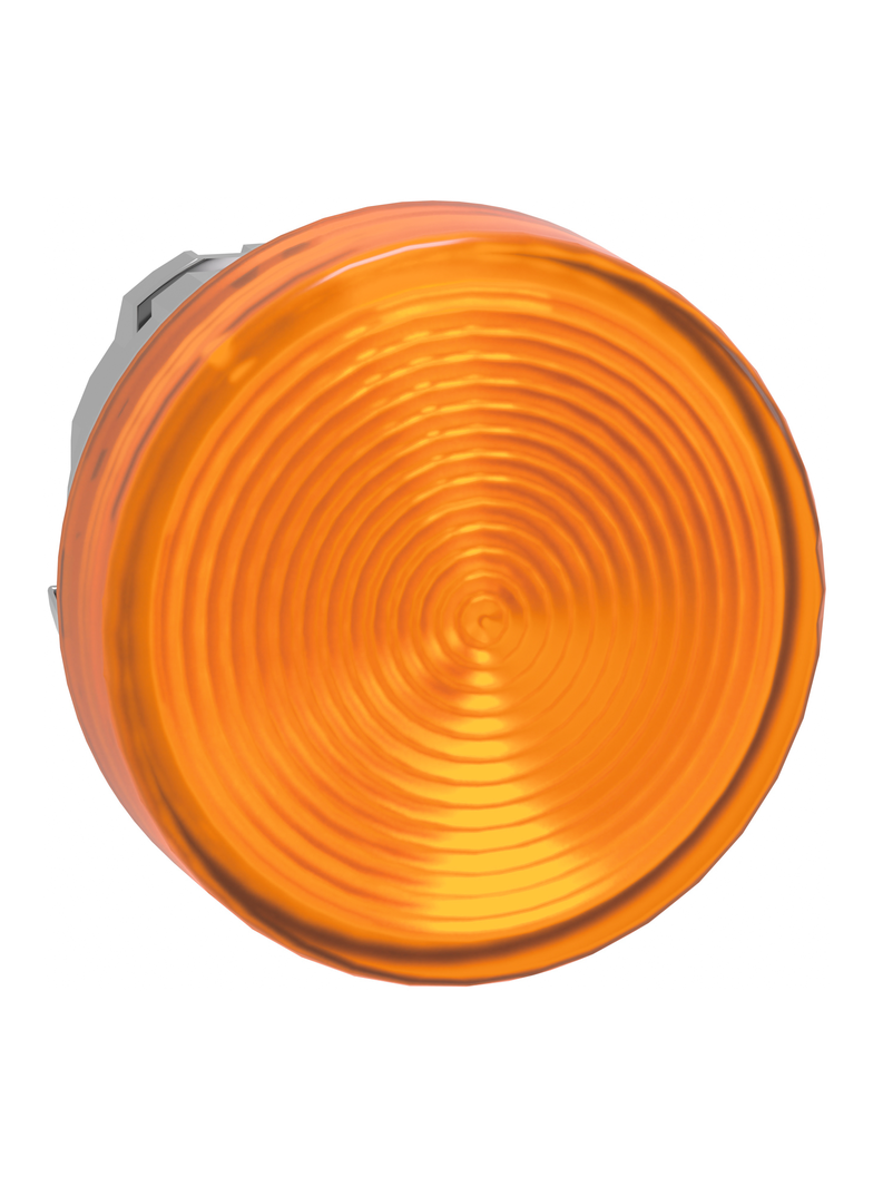 Harmony XB4 Główka lampki sygnalizacyjnej pomarańczowa LED metalowa karbowana ZB4BV053S Schneider