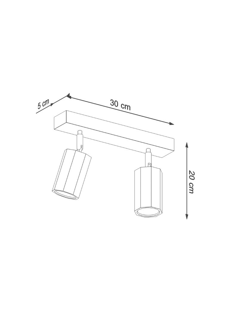 Sollux Plafon ZEKE 2 dąb SL.1029