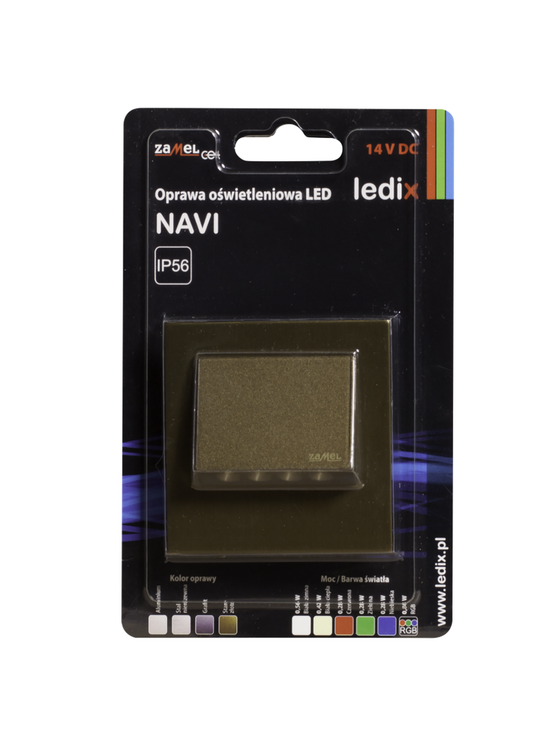 Oprawa LED NAVI z ramką PT 14V DC ZLO biała ciepła TYP: 11-211-42