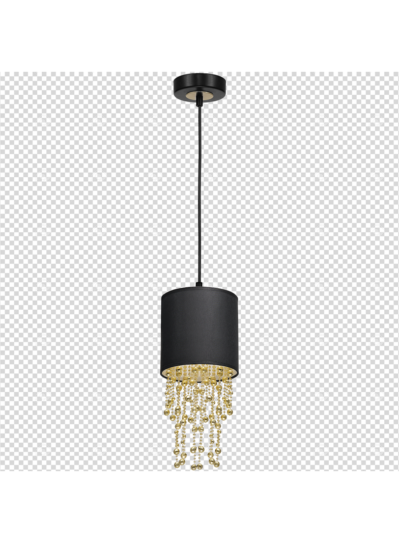 lampa wisząca Almeria E27 czarno/złota MLP6439 Milagro