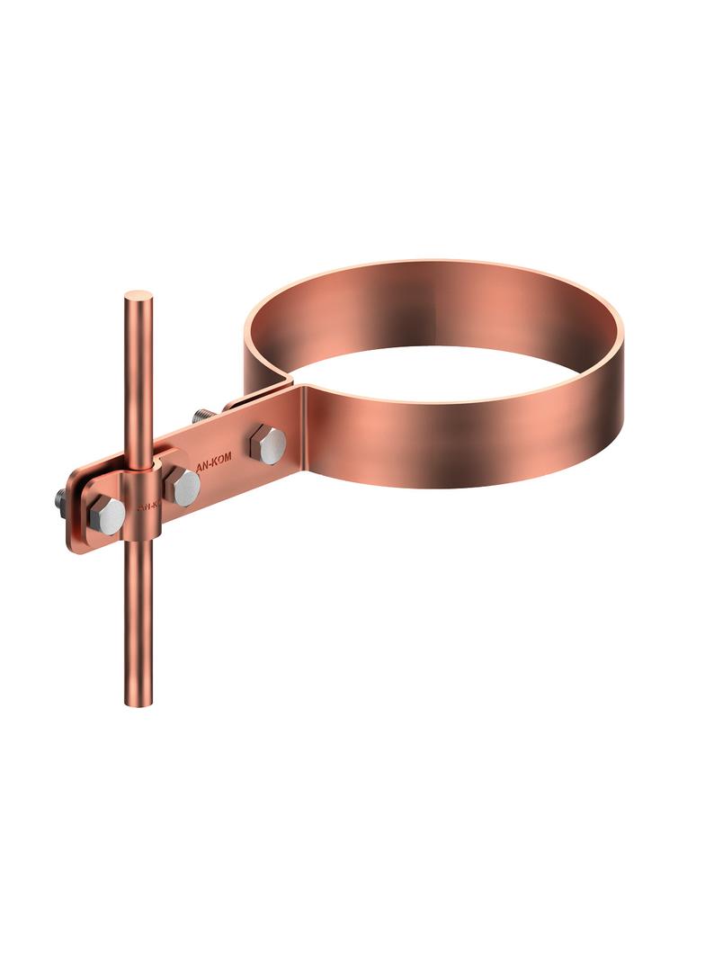 Uchwyt na rurę spustową fi150 mm Z-Śruba /CU/