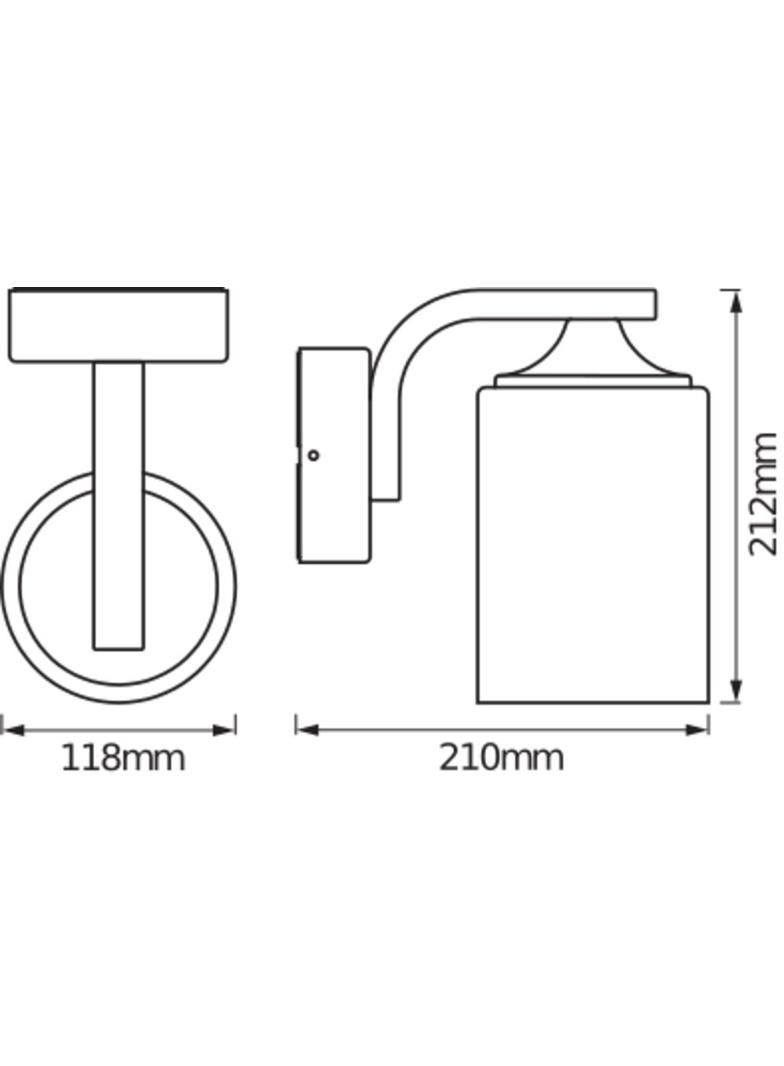 ENDURA CLASSIC LANTERN CYL E27 BK LEDV Oprawa zewnętrzna
