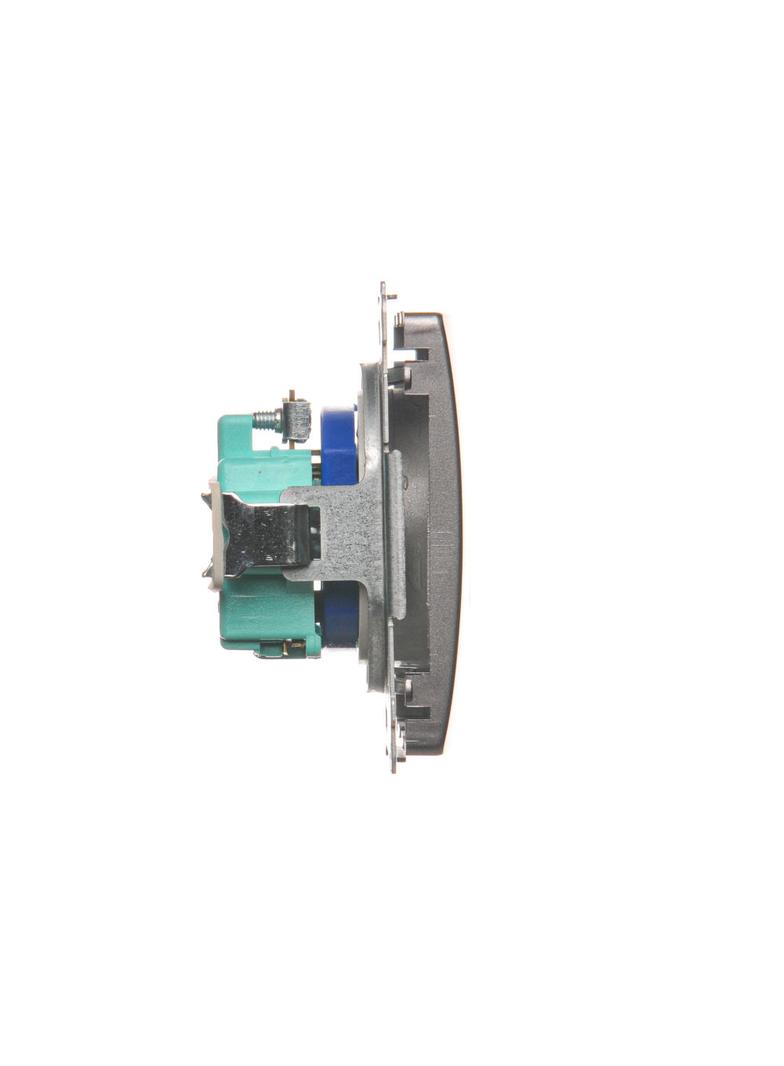 Simon Basic Gniazdo wtyczkowe DATA z uziemieniem i kluczem uprawniającym 16A 250V zaciski śrubowe stal inox BMGD1.01/21 KONTAKT