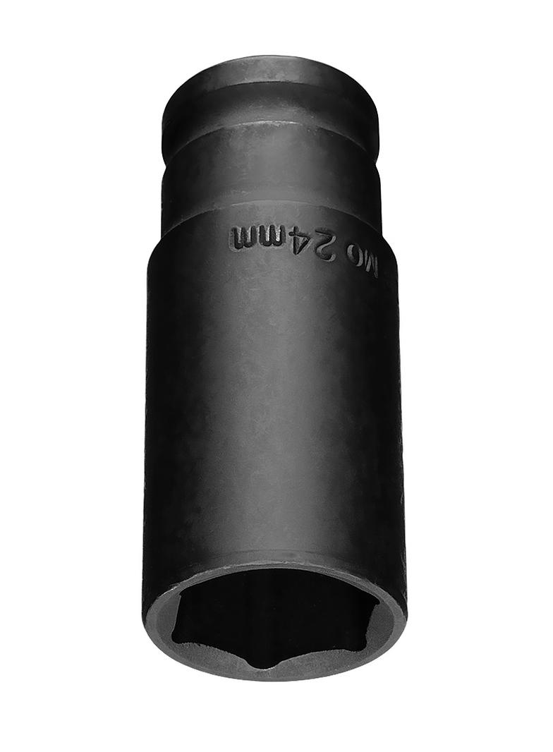 Nasadka udarowa 1/2" długa, 24 x 78mm , Cr-Mo