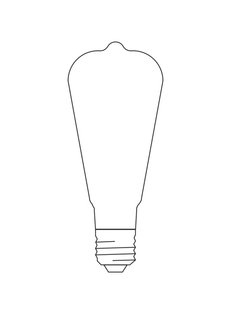 Żarówka LED E27 ST64 6W = 53W 2400K Ciepła 680lm 300° Filament SMART+ WIFI Ściemnialna 4058075610545 LEDVANCE