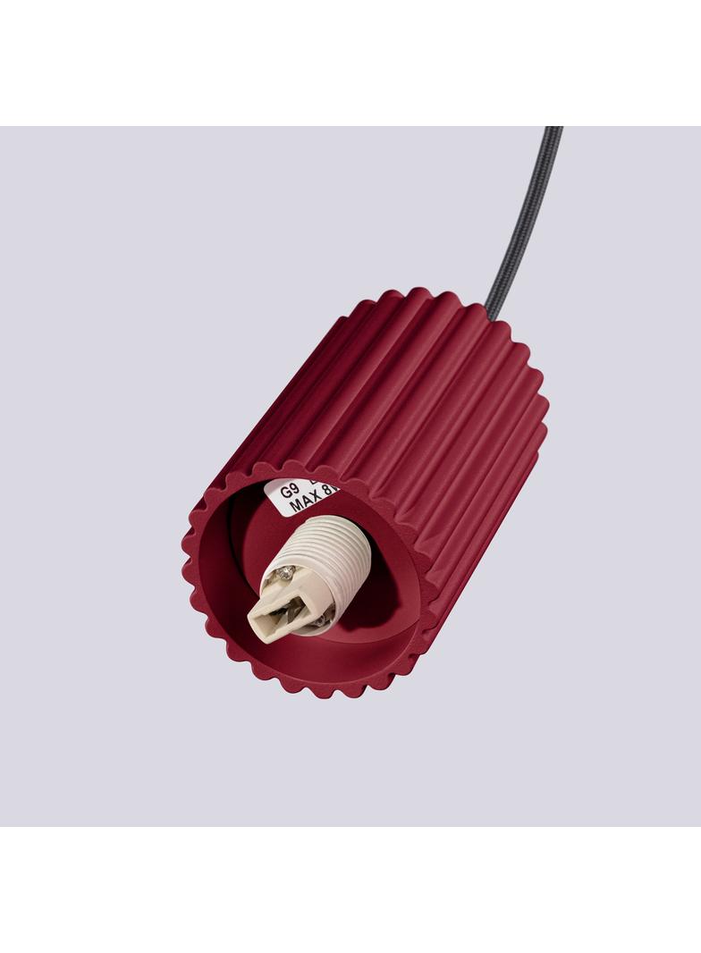 Lampa wisząca HALO 3P burgund