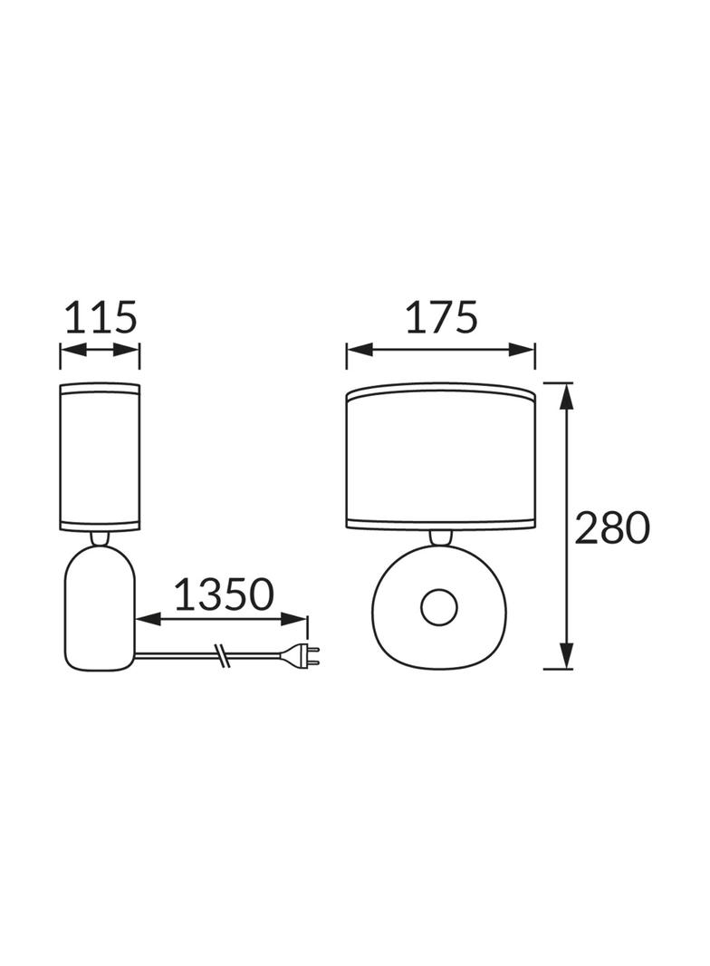 Lampka stołowa GOLF 25W E14 WHITE
