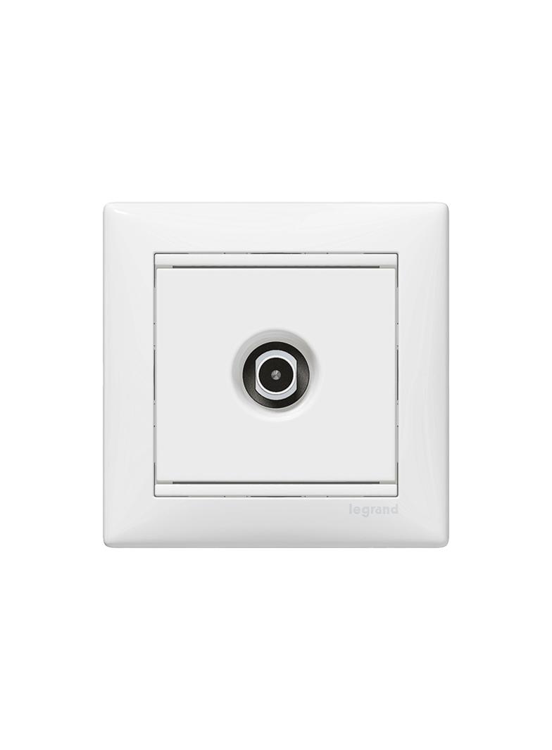 VALENA - GNIAZDO KOŃCOWE TV 2400MHZ 14 DB BIAŁE, Legrand