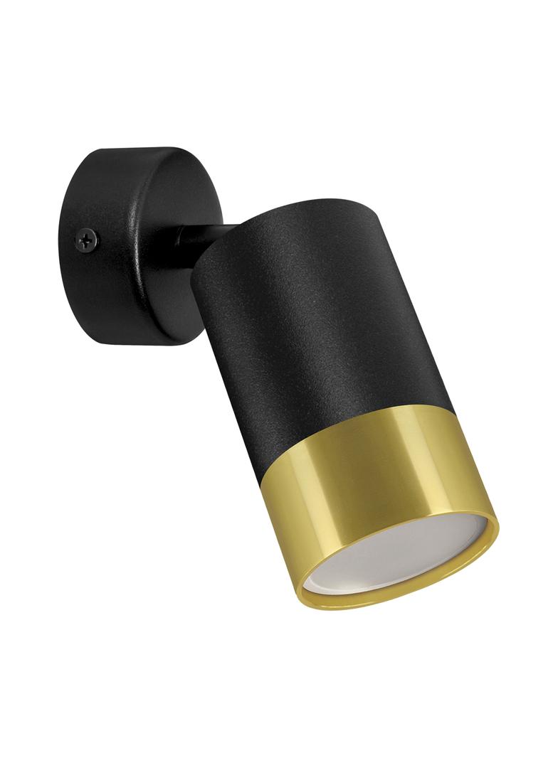 Oprawa ścienno-sufitowa PUZON SPT GU10 BLACK/GOLDEN