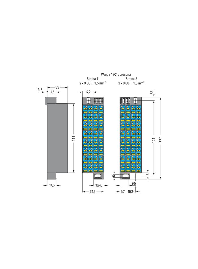 krosownica kasetowa 32-polowa 33-64 wersja wąska